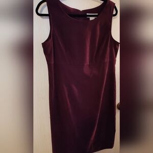 Sag Harbor Burgundy Sleeveless Dress